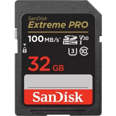 Immagine di SanDisk Extreme PRO, Scheda di memoria da 32 GB SDHC fino a 95 MB / s, UHS 1, Classe 10, U3, V30