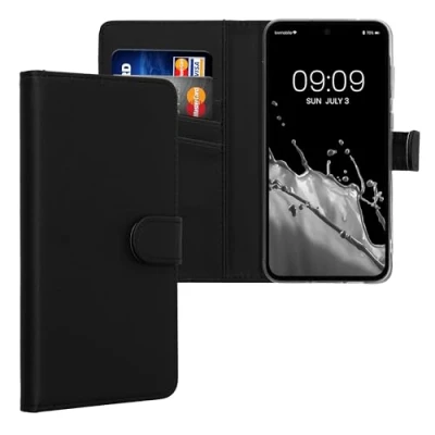 Immagine di kwmobile Custodia Compatibile con Samsung Galaxy A55 5G a Portafoglio Cover Libro in Pelle PU Flip Case Smartphone Porta Carte