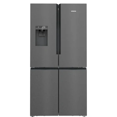 Immagine di Siemens KF96DAXEA iQ500 Frigorifero a più porte, 183 x 90,5 cm, raffreddamento da 375 l e congelamento 199 l, noFrost, hyperFresh 0 gradi, multiAirflow per alimenti bevande uniformemente