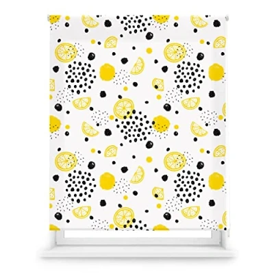 Immagine di Blindecor Digital Cucina Tenda avvolgibile traslucida con stampa digitale modello limonade 130 x 180 cm (larghezza per altezza), dimensioni del tessuto 127 175 tende finestre
