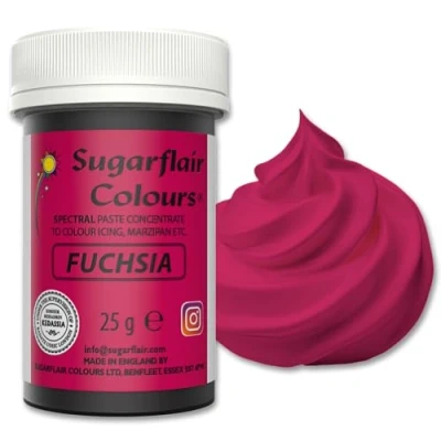 Immagine di Sugarflair Spectral Edible Food Colouring Colour Paste Icing 25G Fuchsia
