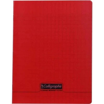 Immagine di Calligraphe Clairefontaine 18103C PP Quaderno pinzato (48 pagine) formato A5+, carta pergamena superfine 90 g/m², copertina in polipropilene, rigatura Séyès, rossa