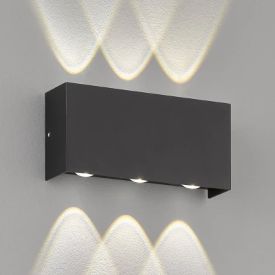 Immagine di Fischer &amp; Honsel Nairobi 30376 Lampada da parete per esterno LED, Lampadina non sostituibile 9 W LED (monocolore) Nero