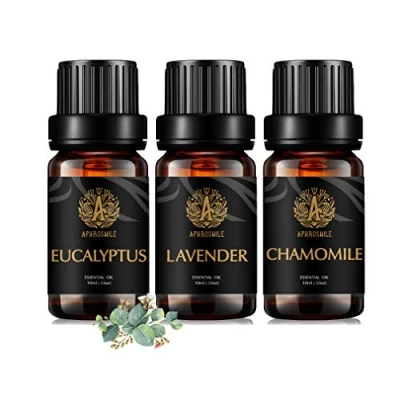 Immagine di aromaterapia lavanda olio essenziale Set per diffusore, 3X10ml 100% Pure eucalipto Kit umidificatore lavanda,eucalipto,camomilla Oli essenziali Set, camomilla