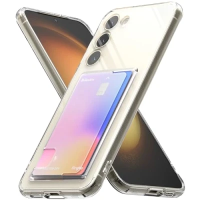 Immagine di Ringke Fusion Card Compatibile con Cover Samsung S23 Plus, Custodia Protettiva Portafoglio Carte Trasparente, Disegnato per Galaxy S23+ 5G Clear