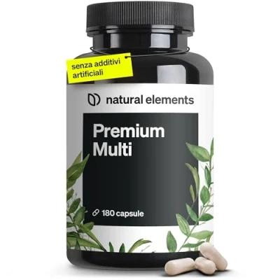 Immagine di Premium Multi complesso multivitaminico ad alto dosaggio 180 capsule preziose vitamine dalla A alla Z materie prime pregiate con forme bioattive senza additivi inutili
