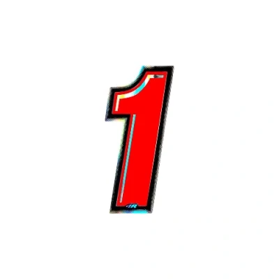 Immagine di 4R Quattroerre.it 13261 Numero Racing 1, Rosso