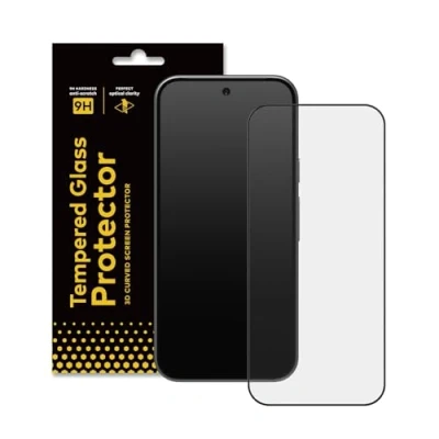Immagine di RhinoShield Screen Protector Compatible with [Pixel 9/9 Pro] 9H Curved Edge to Tempered Glass Full Coverage Clear and Scratch Resistant Protection