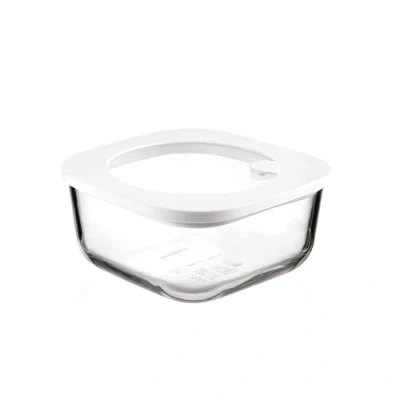 Immagine di Guzzini Kitchen Active Design, STORE&amp;MORE GLASS, Contenitore Ermetico in Vetro per Frigo/Freezer/Microonde (M) Trasparente, 16 x h7,6 cm 965 cc 11330111