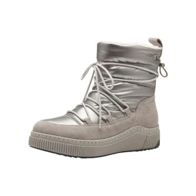 Immagine di Tamaris Stivali da Neve Donna Imbottiti con Tex, Moda, Grigio Chiaro/Argento, 36 EU