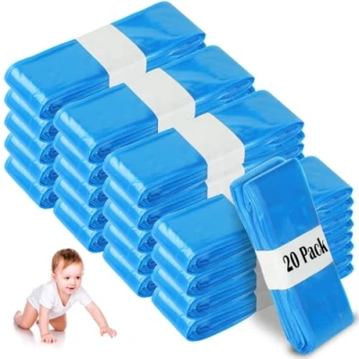 Immagine di 20 Pezzi Ricarica Mangiapannolini, Sacchetti Mangiapannolini Compatibile con Maialino Foppapedretti Angelcare Tommee Tippee Twist &amp; Click Simplee Tec Litter Locker