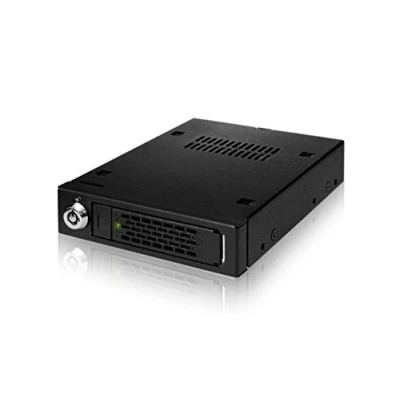 Immagine di Icy Dock Rrack Rimovibile Robusto Hot Swap in Metallo per SSD o HDD SATA &amp; SAS da 2,5&quot; alloggiamento Dischi 3,5&quot; ToughArmor MB991SK B
