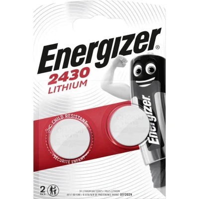 Immagine di Energizer 637991 Batteria a bottone CR 2430 Litio 290 mAh 3 V 2 pz.
