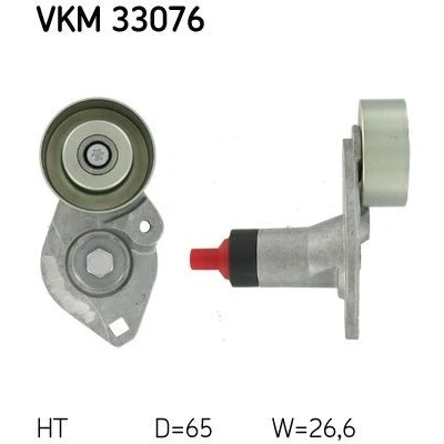 Immagine di SKF VKM 33076 Rullo Tendicinghia con materiale di fissaggio CITROËN: C5 3, III Station Wagon, FIAT: Ulysse II, RENAULT: CLIO 2, LAGUNA 2