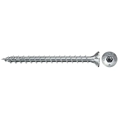 Immagine di Fischer Power Fast II 670350 Viti per truciolare 5 mm 30 Interno Esagonale rotondo, multidentato, TX, Torx, Impronta T Acciaio galvanizzato zinco
