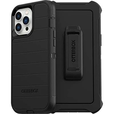 Immagine di OtterBox Cover per iPhone 12 Pro Max Symmetry, resistente a shock e cadute fino 2 metri, sottile, testata 3x norme MIL STD 810G, protezione antimicrobica, Nero