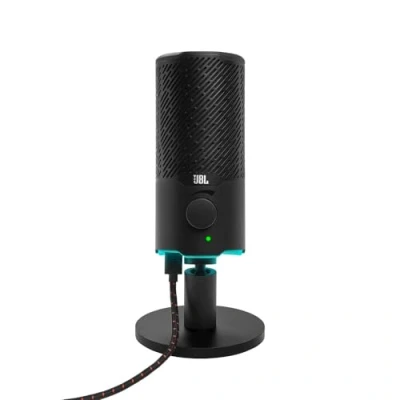 Immagine di JBL Quantum Stream, Microfono USB a Doppio Condensatore, Cardioide e Omnidirezionale, per Streaming, Registrazione Gioco, Audio Alta Qualità, RGB, Cavo Alimentazione USB, PC, Nero