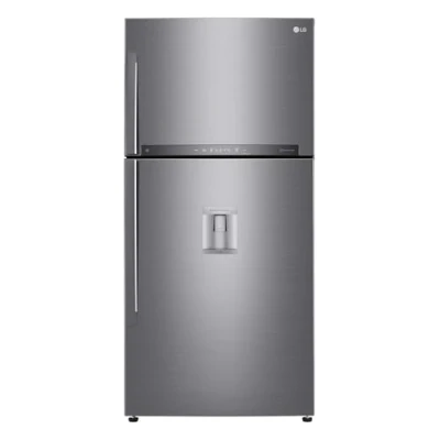 Immagine di LG GTF916PZPED Frigorifero Doppia Porta, Classe E, 592l, Connettività Wi fi Con App Thinq, Door Cooling, Gestione Umidità, Dispenser Acqua, Inox