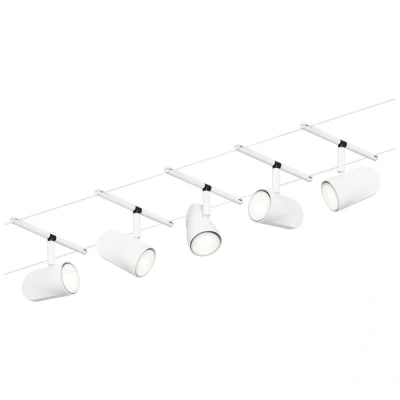 Immagine di Paulmann Cup 94467 Sistema di illuminazione base su cavo GU5.3 Bianco opaco, Cromo