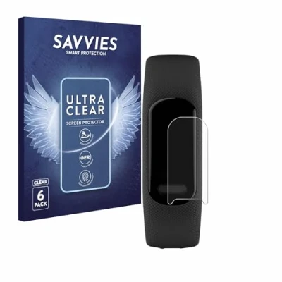 Immagine di savvies (6 Pezzi Pellicola Protettiva per Garmin Vivosmart 5 Protezione Schermo Trasparente