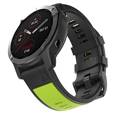 Immagine di MYSNBKN Cinturino Fenix 5, in Silicone largo 22MM si adatta facilmente a 5/Fenix 5 Plus/Fenix 6/Fenix 6 Pro/Forerunner 935/945/Approach S60/Quatix