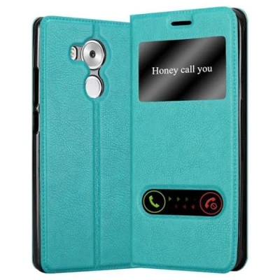 Immagine di Cadorabo Custodia Libro per Huawei Mate 8 in Turchese Menta con Funzione Stand e Chiusura Magnetica Portafoglio Cover Case Wallet Book Etui Protezione