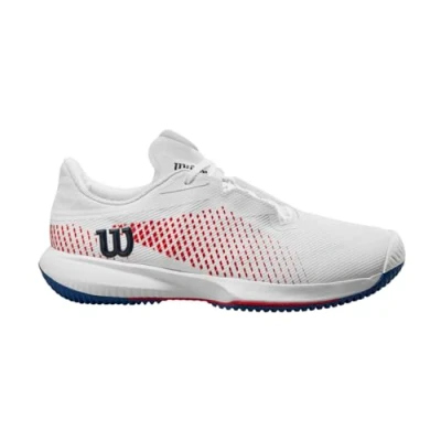 Immagine di Wilson Kaos Swift 1.5, Tennis Shoe Uomo, White/Deja VU Blue Red, 40 2/3 EU