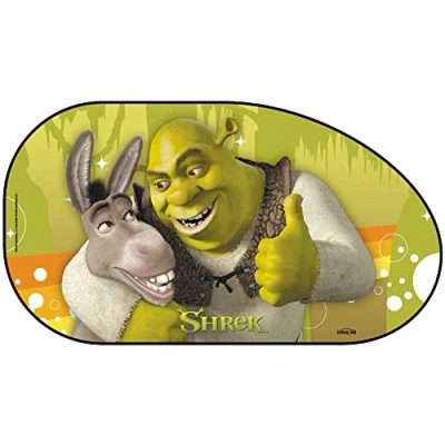 Immagine di Siepa 13101 2 Tendine Laterali a Trapezio, 67 cm x 37 cm, Modello Shrek