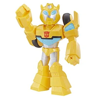 Immagine di Transformers Bumblebee (Action Figure da 25 cm Mega Mighties Ispirata alla Serie Animata Rescue Bots Academy)