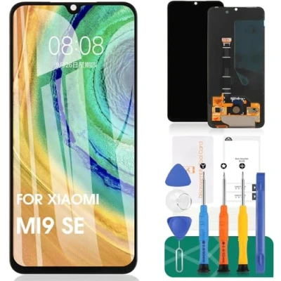 Immagine di Schermo LCD TFT di ricambio per Xiaomi Mi 9 SE M1903F2G Touch Digitizer Kit riparazione senza cornice (nero, nessun riconoscimento delle impronte digitali, non 9)