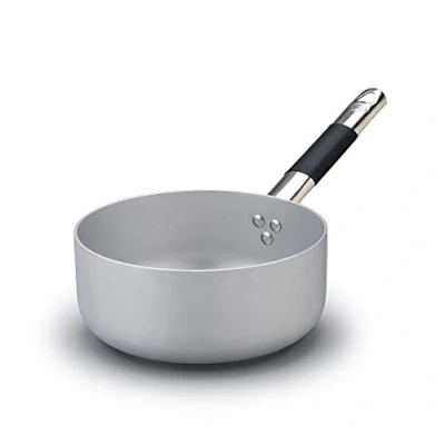Immagine di Pentole Agnelli ALMC107PIC28 Linea Alluminio Casseruola Bassa, Fondo a Induzione con 1 Manico Cool, 28 cm, Acciaio, Argento