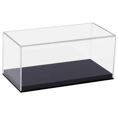 Immagine di HMF 46800900 Vetrina in acrilico per modellismo, statuette e altri oggetti Trasparente., 24 x 11 12 cm
