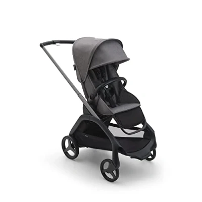 Immagine di Bugaboo Dragonfly, Passeggino Leggero e Compatto per Bambini, Chiusura Facile a Una Mano in Tutte le Posizioni, Sospensioni Complete, Cesta Portaoggetti XL, Telaio Graphite Cappottina Grey Melange