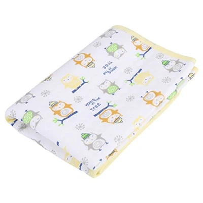 Immagine di Cuscinetto per Fasciatoio Portatile, Pannolini in Cotone Impermeabile 0 24 Mesi Bambini Ragazze Ragazzi (Confezione gialla M)