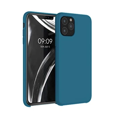 Immagine di kwmobile Cover per Apple iPhone 11 Pro Custodia Back Case Smartphone in Silicone TPU Protezione Gommata petrolio matt