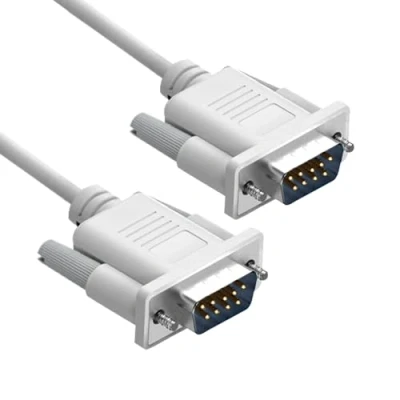 Immagine di YIOVVOM cavo di prolunga seriale DB9 RS232 maschio a 9 pin dritto attraverso connettore grigio 1,5 m