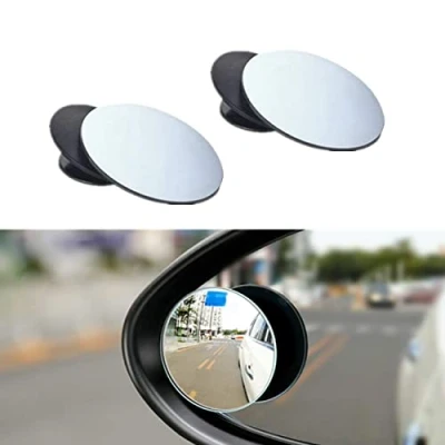 Immagine di BUYGOO 2pz Specchietti per Angolo Morto 360 Grandangolare Regolabile Punto Cieco Specchio Auto Laterale Convesso Retrovisore