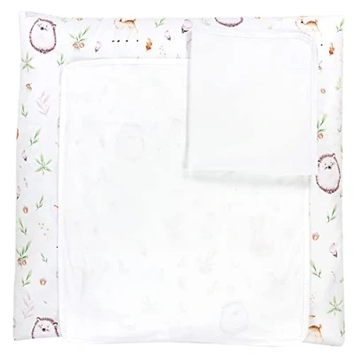 Immagine di TupTam Materassino per Fasciatoio con 2 Stuoie a Spugna ANK019, Radura/Cervo, 76 x cm
