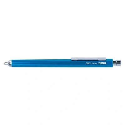 Immagine di Ohto Needle Point GS01 S7 Penna a sfera in alluminio, 0,7 mm, Soft Ink, inchiostro nero, colore blu