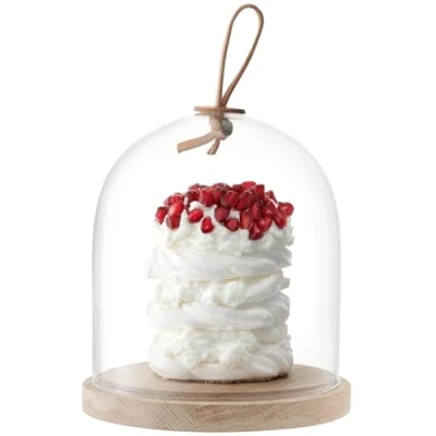 Immagine di LSA International Ivalo Cupola con base in frassino, trasparente, 15.5 cm