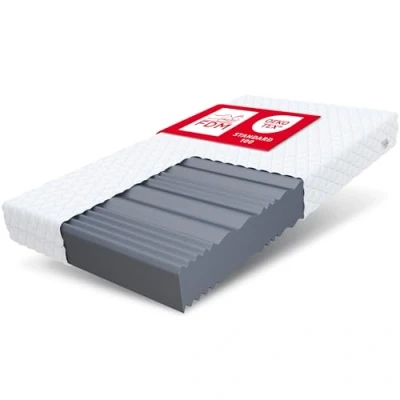 Immagine di FDM Materasso Livia 180 x 200 cm Alta qualità, Grado di durezza H3, Schiuma profilata a 7 Zone, HR T25 Altamente Elastica con Taglio Ondulato, Poliestere, Bianco, 16