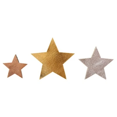 Immagine di Rayher 46274000 Stelle Cuoio, Ø2,5 4,5cm, Oro, Argento, Rame