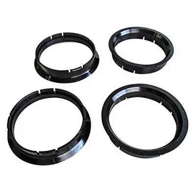 Immagine di 4 anelli di centraggio: diametro esterno 63,3 mm + interno 58,1 mm.