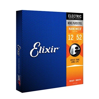 Immagine di Corde per chitarra elettrica Elixir® Strings con rivestimento NANOWEB®, Heavy (.012 .052)