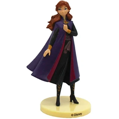 Immagine di dekora 347171 Decorazione per Torte con la Raffigurazione di Anna Frozen 2 in PVC 9,5 cm, Multicolore