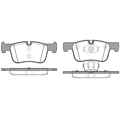 Immagine di REMSA 1478.00 Kit pastiglie freno Assale anteriore Predisposto per contatto segnalazione usura con foglio adesivo accessori, molla