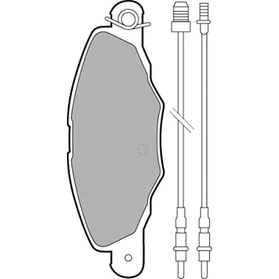 Immagine di DELPHI LP1629 Kit pastiglie freno con contatto segnalazione usura senza lamierino anticigolío accessori CITROËN: XM II Hatchback, Xantia Hatchback
