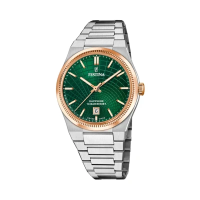Immagine di Festina Orologio Uomo F20065/3 Swiss Made Rivé cassa di Acciaio inossidabile 316l Multicolore cinturino in Grigio