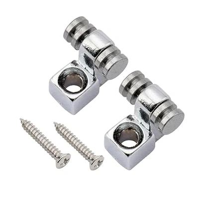 Immagine di Musiclily Pro Guitar Roller String Trees Guides Retainers Abbassacorde Rulli in Acciaio per Chitarra Elettrica Tipo Strat/Tele, Cromatao(Set di 2)