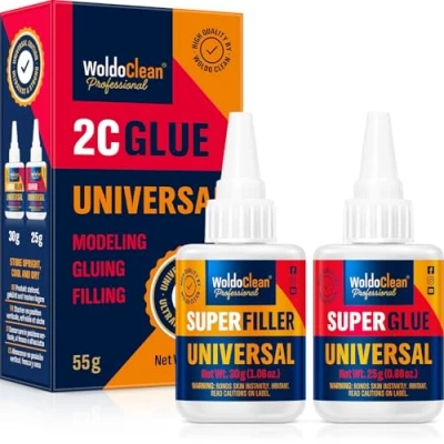 Immagine di Colla secunden liquida 25g con granuli 30g Bicomponente per Universale impermeabile e resistente al calore